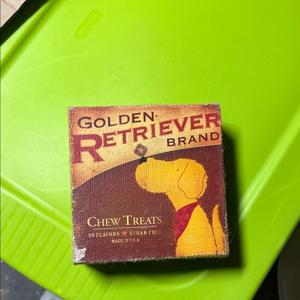 Golden Retriever Brand Chew Treats Wall Decor